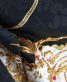 参列振袖[edel・ギャル系]黒に白ぼかし・金の龍[身長155cmまで]No.1093